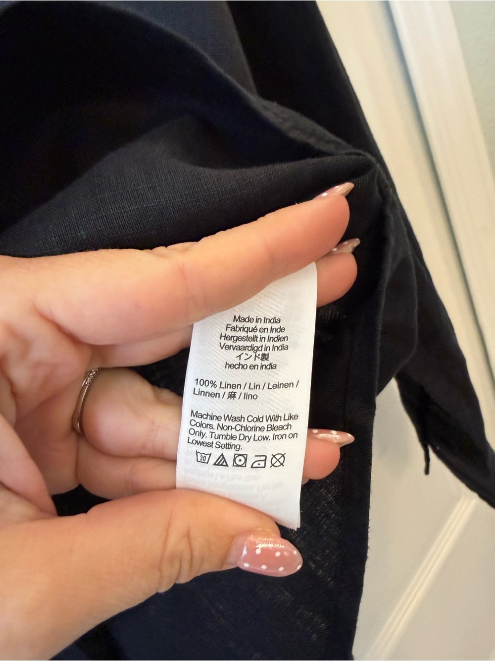 J. Crew Garçon classic black linen shirt in Baird McNutt Irish linen size 10 - Picture 8 of 9